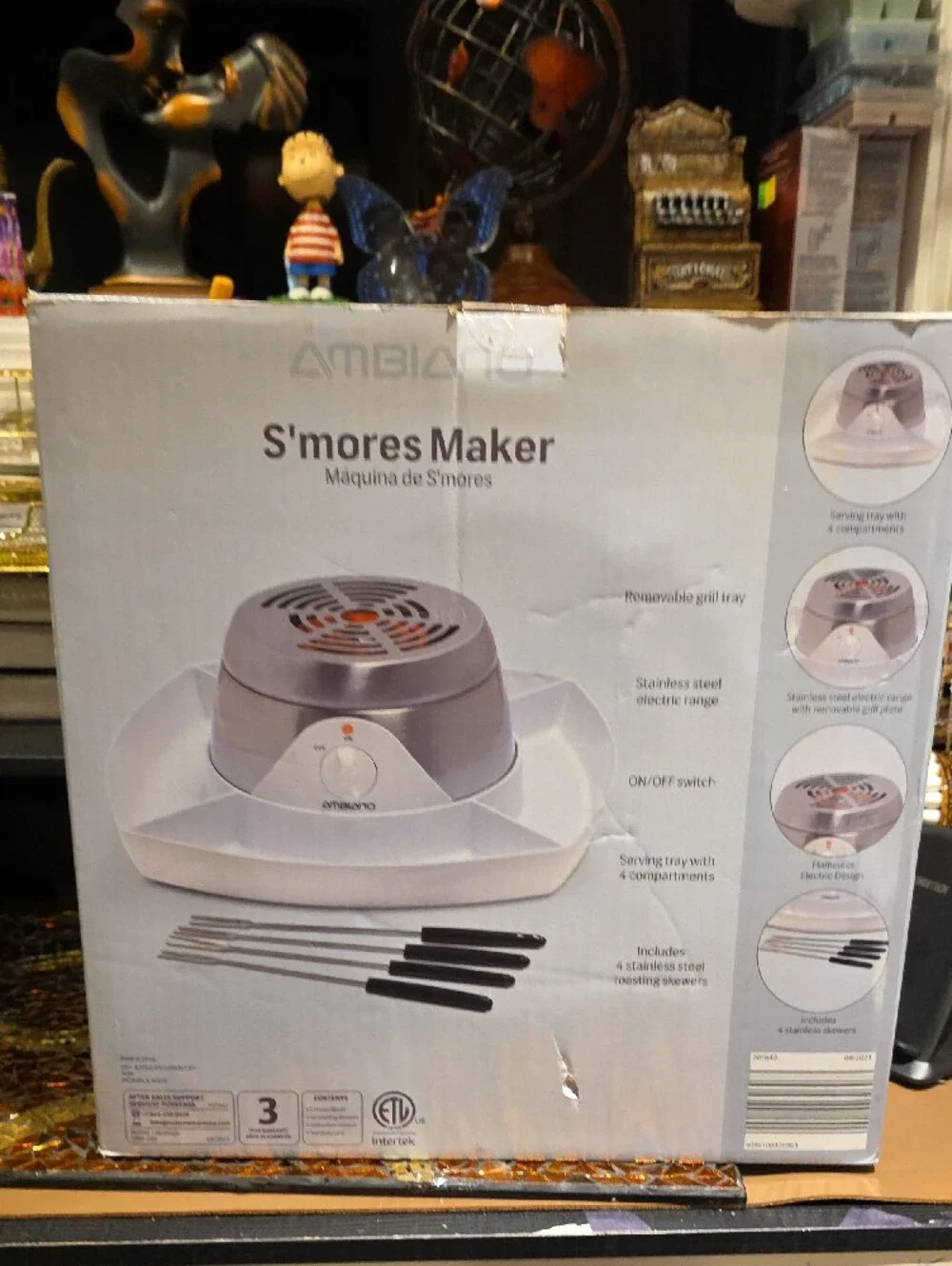 Ambiano Silver Stainless Steel S'mores Maker